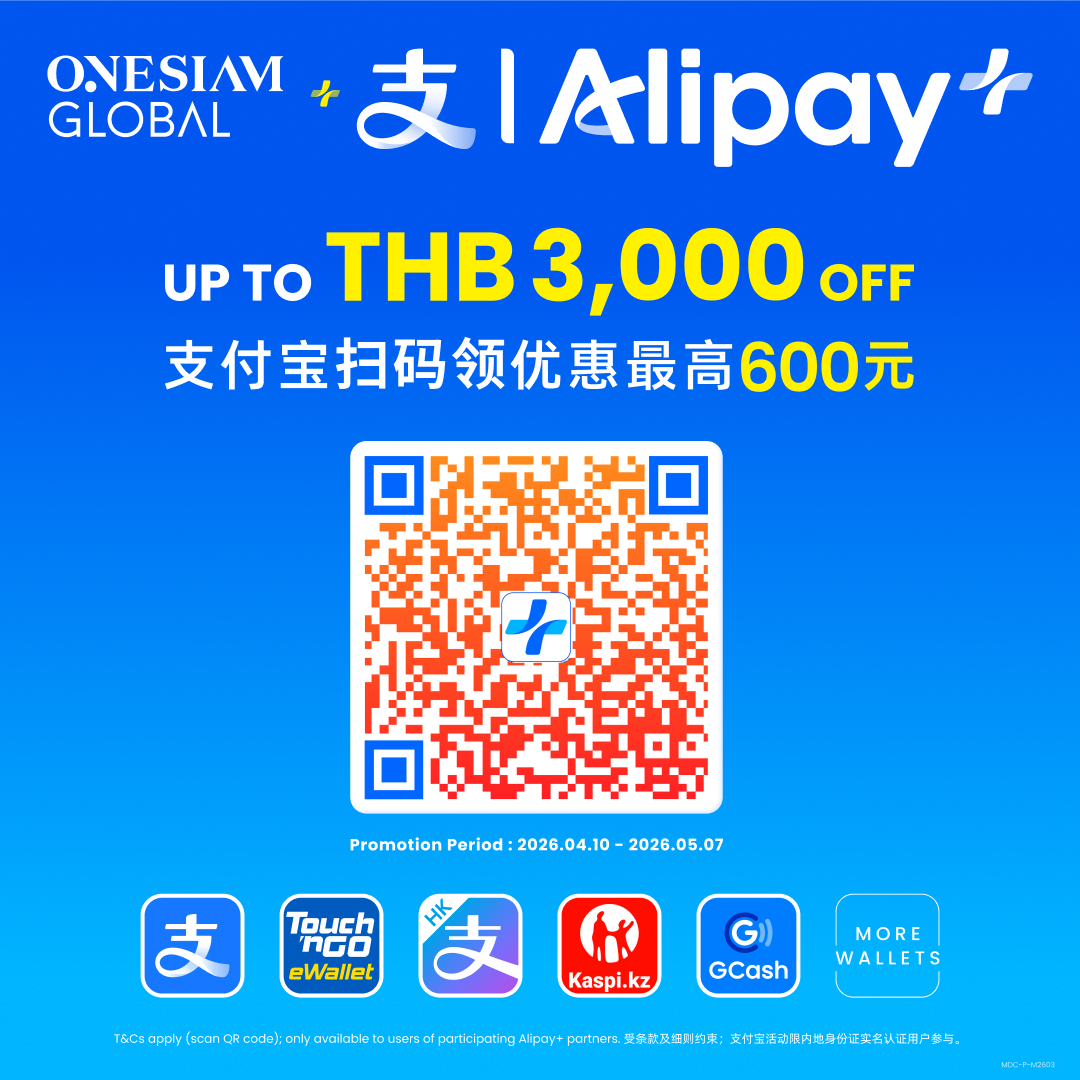 AliPay+ Songkran & May Day Promotion Exclusive for Tourist